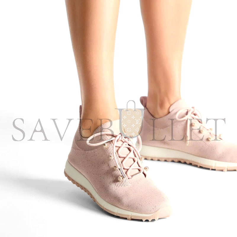 Ji*y Ch* veles macaron sequin knit trainers velesbnv113145