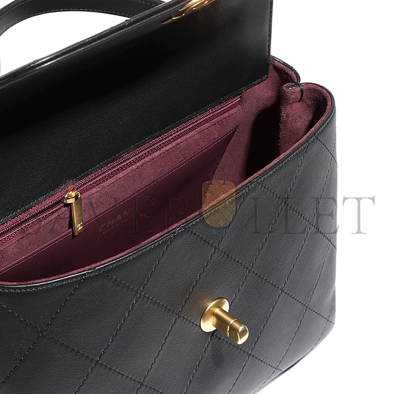 Ch*el small flap bag with top handle 296382 (28*20.5*9.5cm)