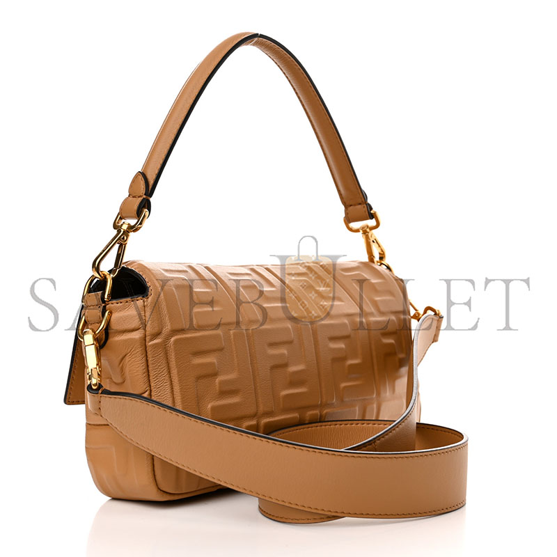 F**di nappa ff 1974 embossed baguette miele scuro 1449597 (27*15*5cm)