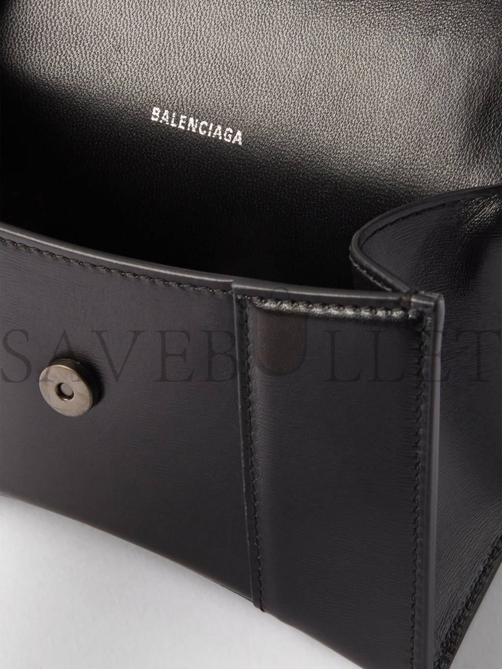 Ba*len*cia*ga black hourglass xs leather bag matchesfashion us (19.5x12x5cm)