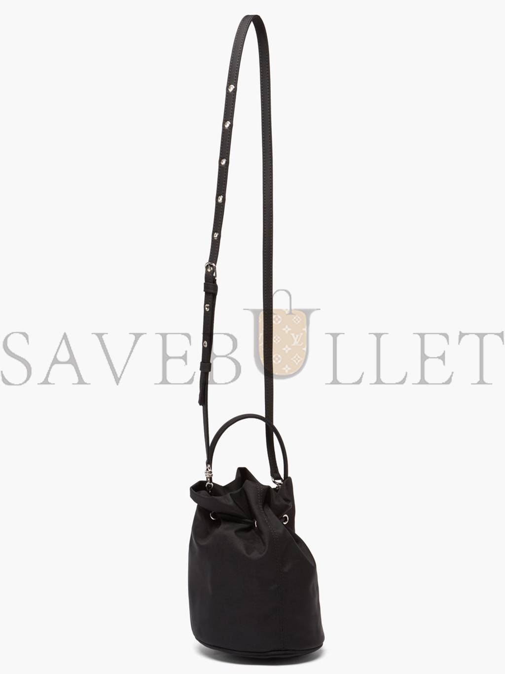Ba*len*cia*ga black wheel xs canvas bucket bag matchesfashion us (19*14.2*14.2cm)