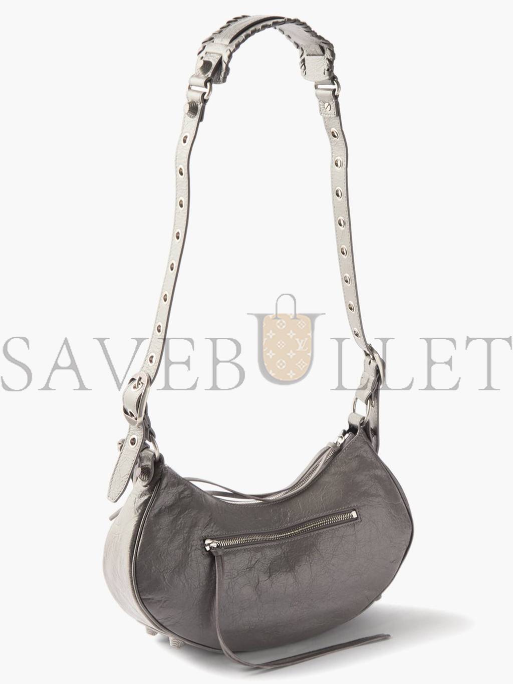 Ba*len*cia*ga grey cagole s leather shoulder bag matchesfashion us (33*14.7*7.8cm)