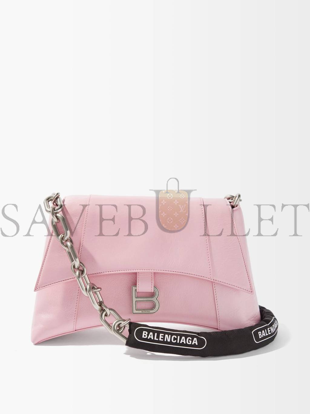 Ba*len*cia*ga pink downtown chain-handle leather shoulder bag matchesfashion us (29*19*10.5cm)