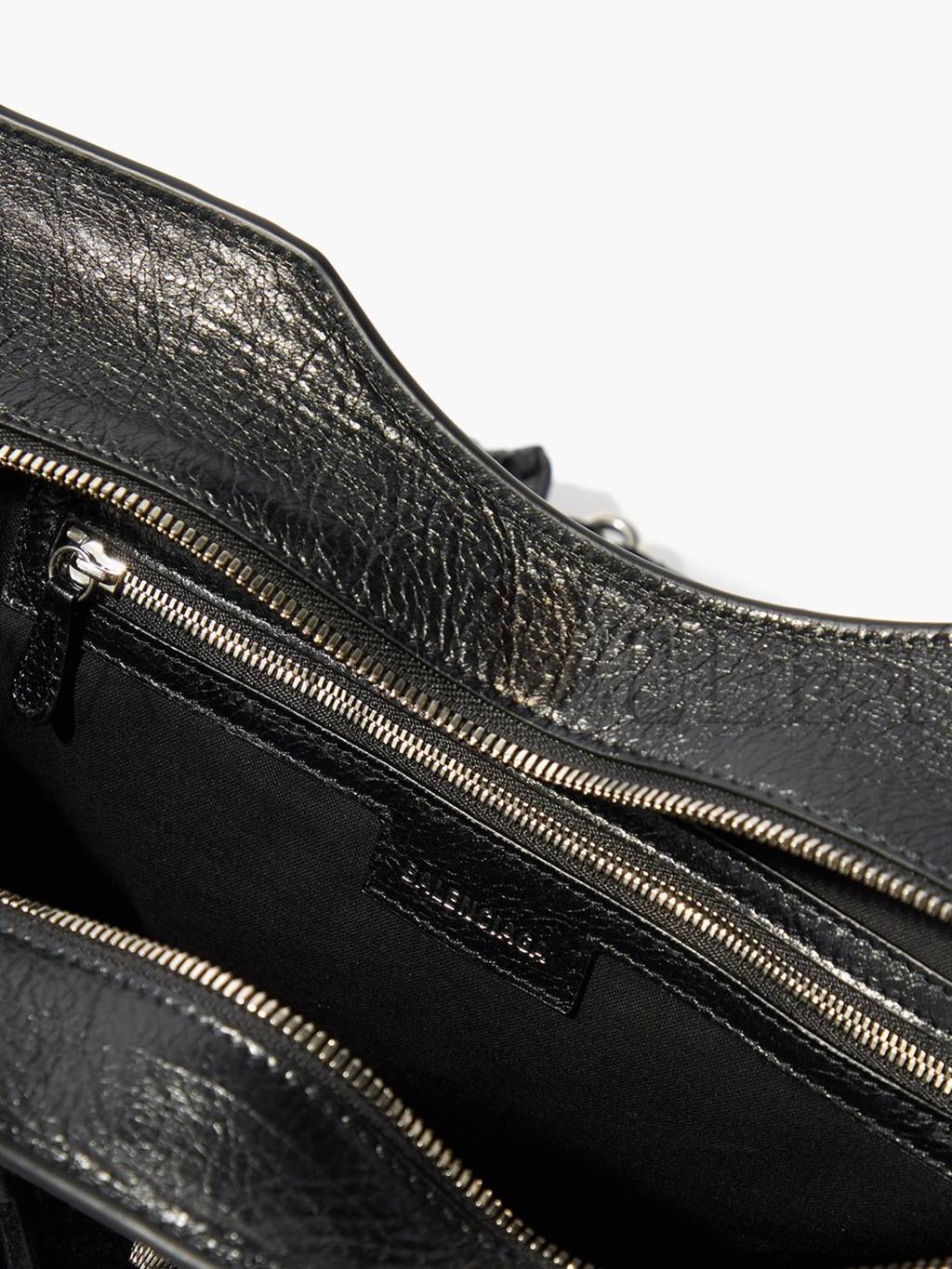 Ba*len*cia*ga black neo cagole city grained-leather shoulder bag matchesfashion us (38*23*16cm)