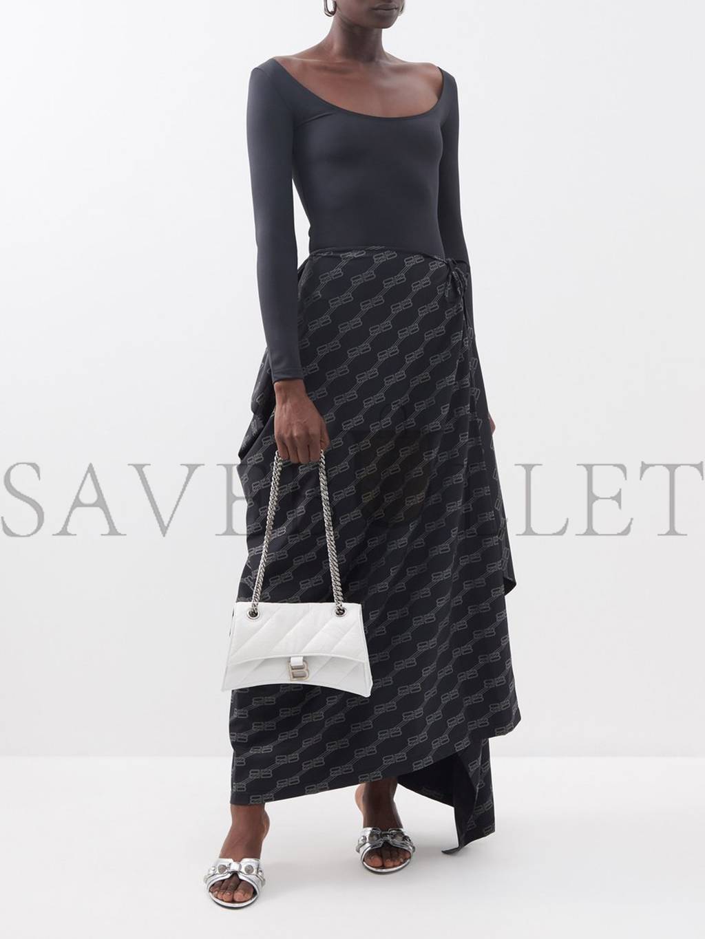 Ba*len*cia*ga white crush s quilted creased-leather shoulder bag matchesfashion us (25*14.9*10cm)