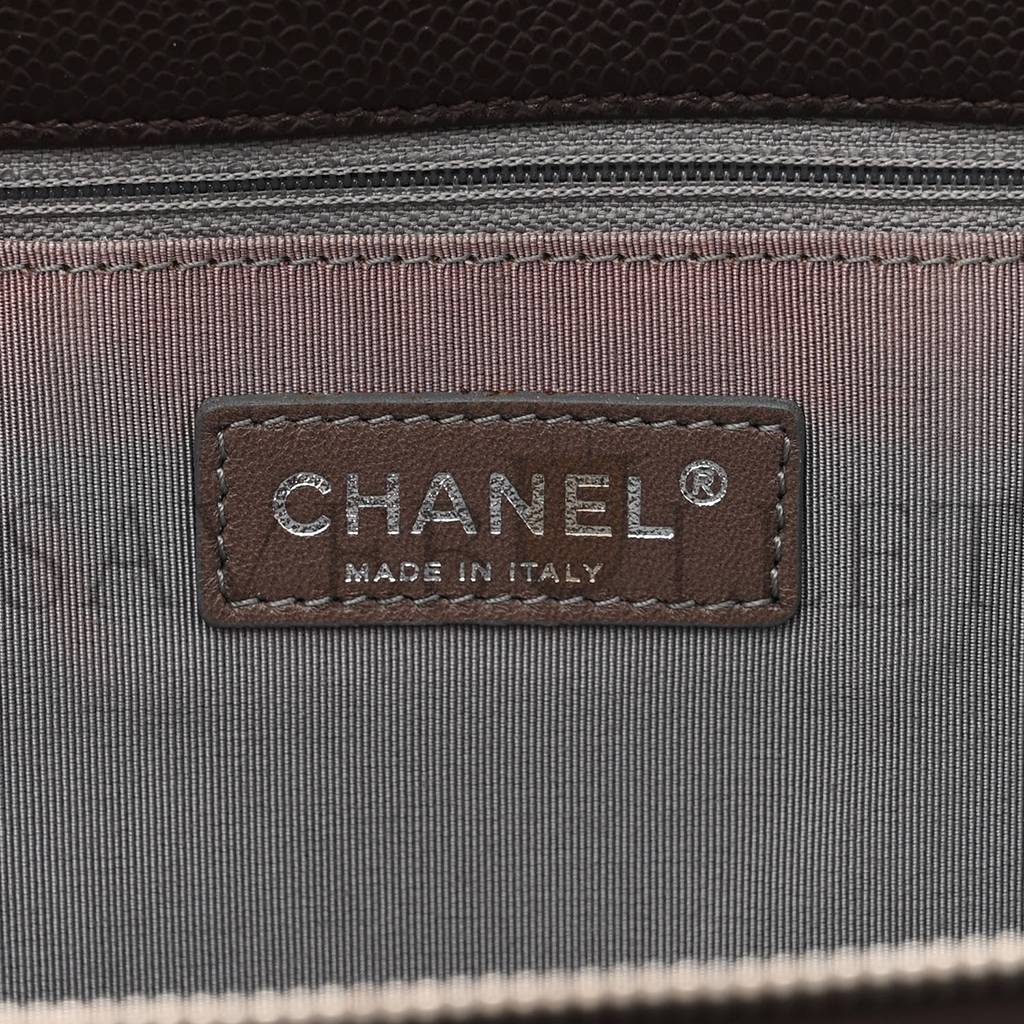 Ch*el caviar quilted xl timeless cc soft tote dark brown (33*20*13cm)