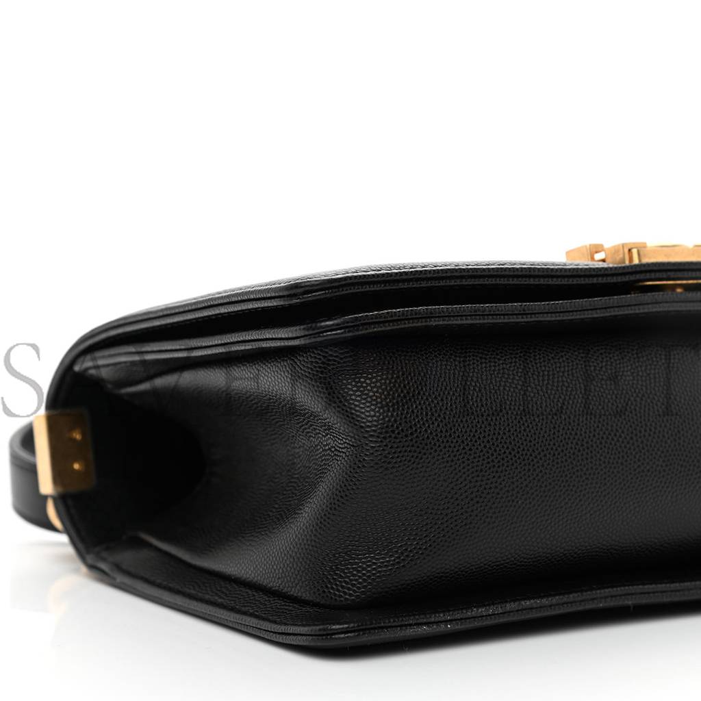 Ch*el caviar quilted medium boy flap black rose gold hardware (25*15*9cm)