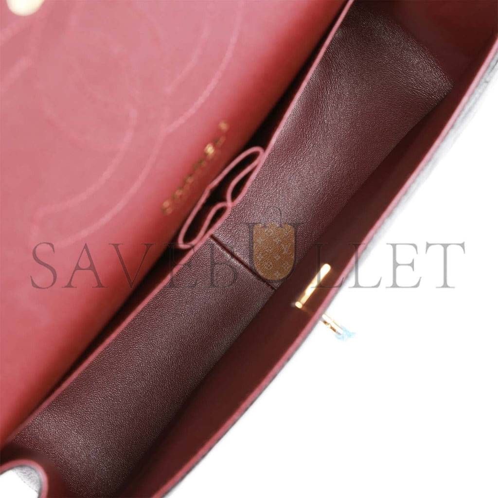 Ch*el jumbo classic double flap bag black caviar gold hardware (30*20*9cm)