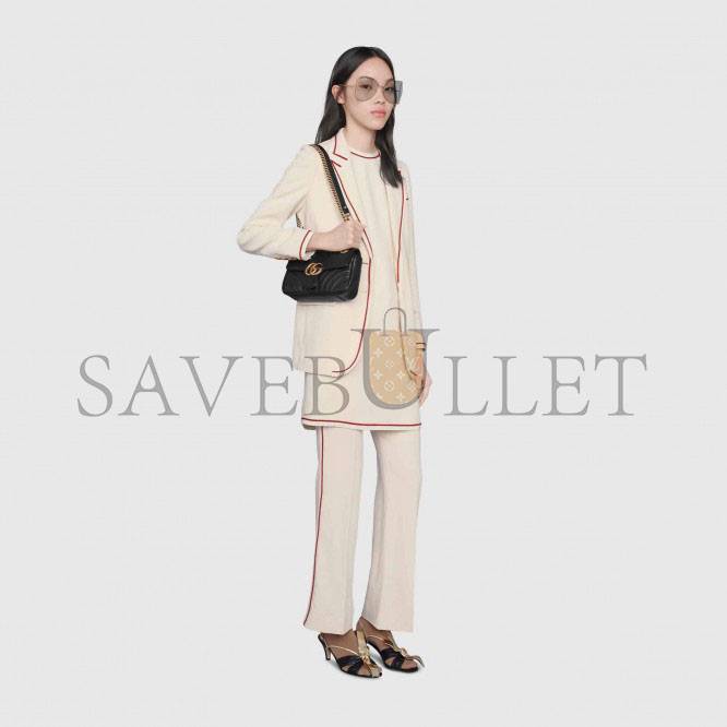 g*u*i gg marmont matelassÉ leather S*per mini bag 446744 (23*14*6cm)