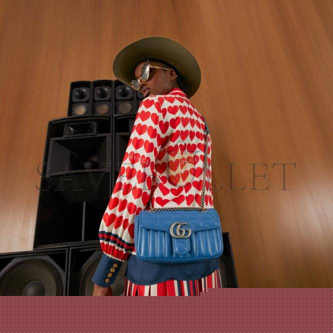 G*u*i gg marmont matelassÉ mini bag 446744 (23*14*6cm)