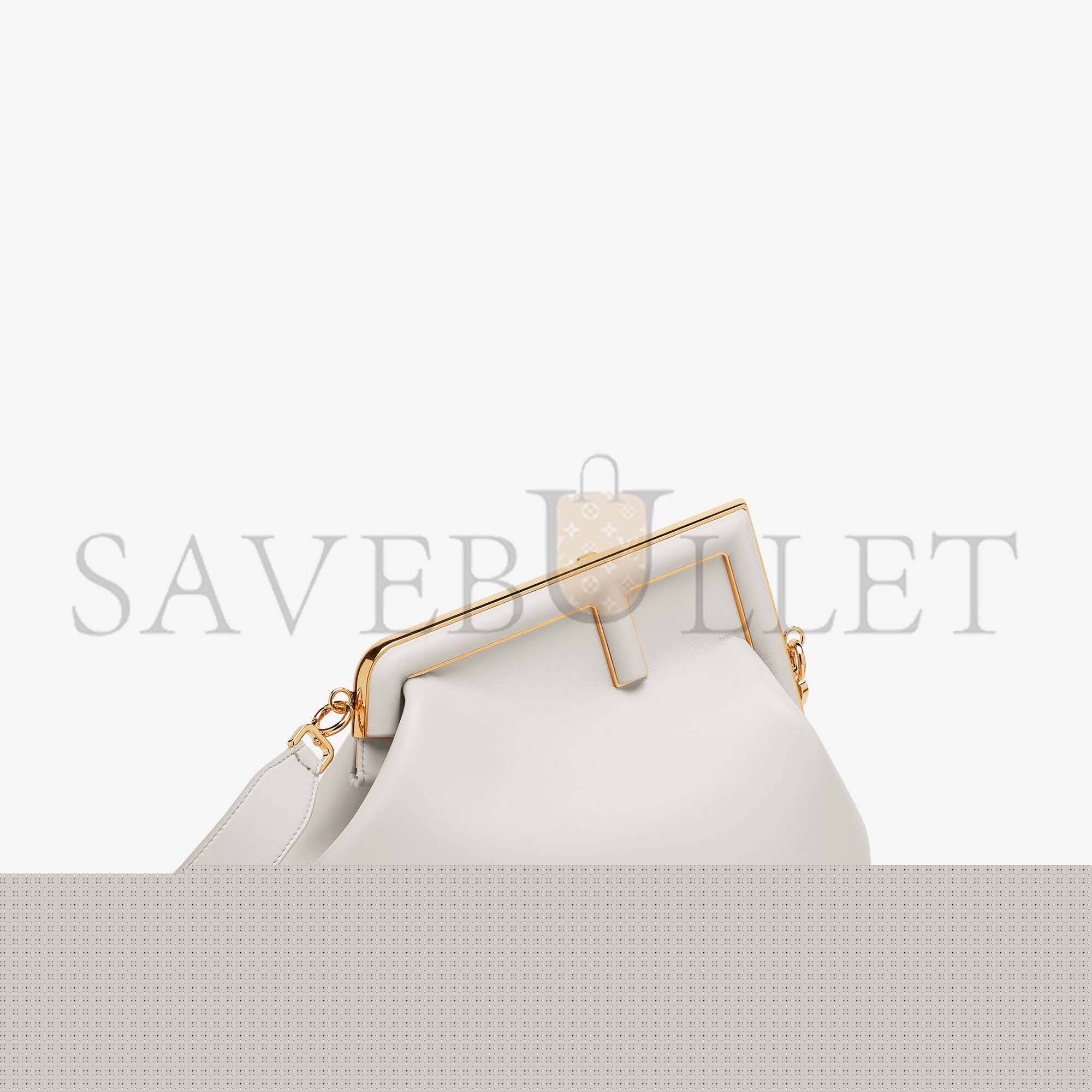 F**di first medium - light gray leather bag 8bp127abvef1c76 (32.5*23.5*15cm)