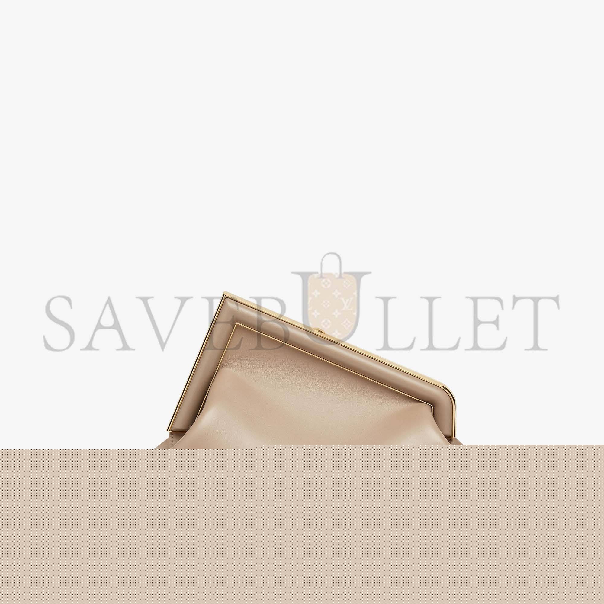 F**di first medium - dove gray leather bag 8bp127abvef0e65 (32.5*23.5*15cm)