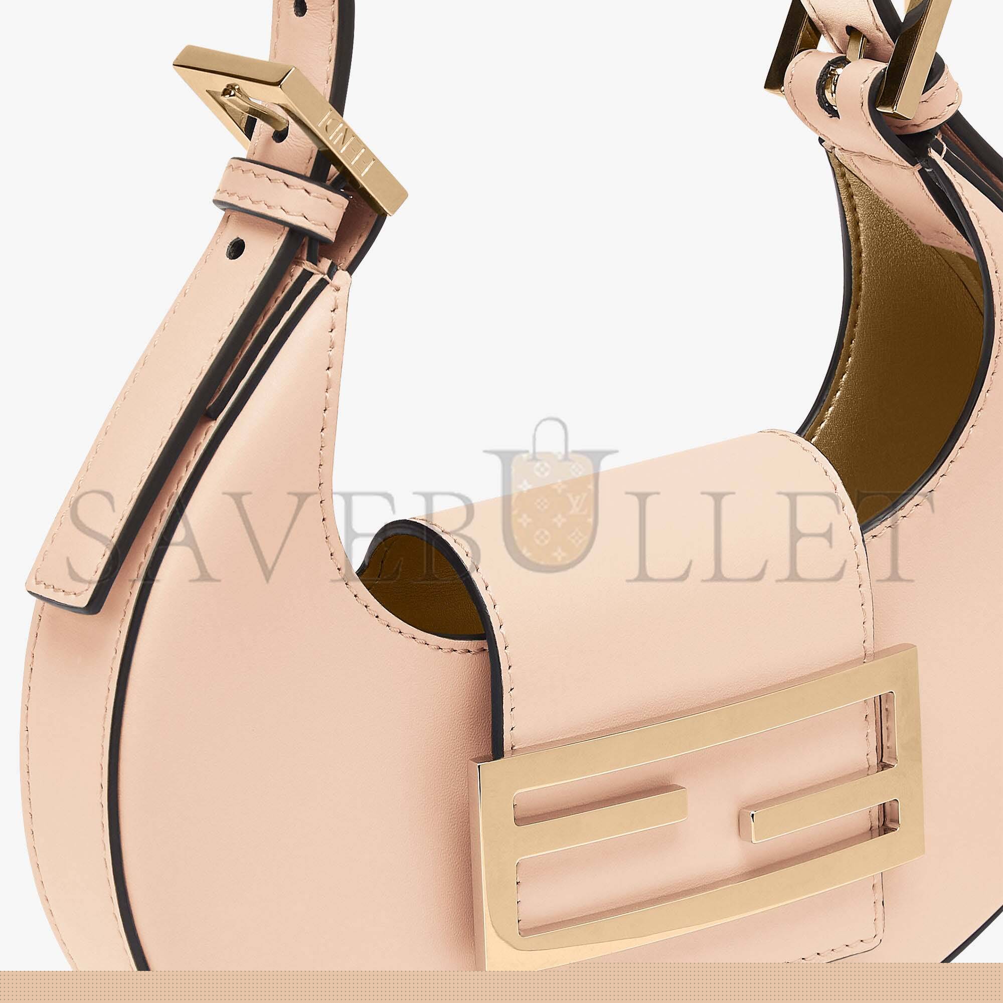 F**di cookie - pale pink leather mini bag 8bs065aaiwf14n1 (22*17.5*4.5cm)