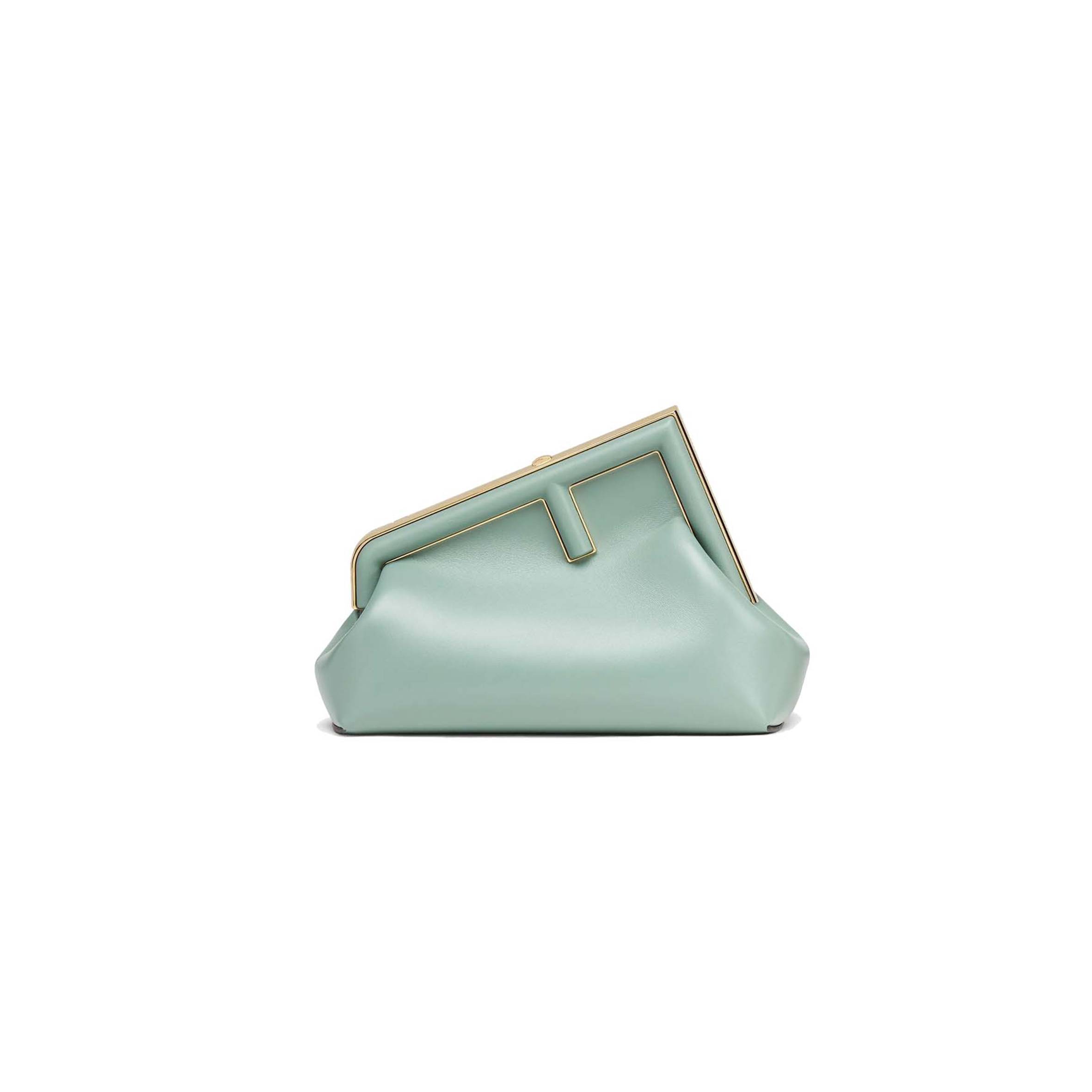 F**di first small - mint green leather bag 8bp129abvef03hw (26*18*9.5cm)
