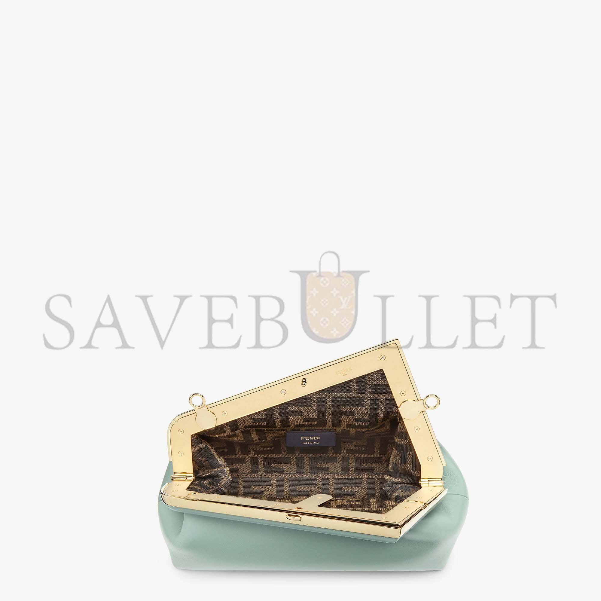 F**di first small - mint green leather bag 8bp129abvef03hw (26*18*9.5cm)
