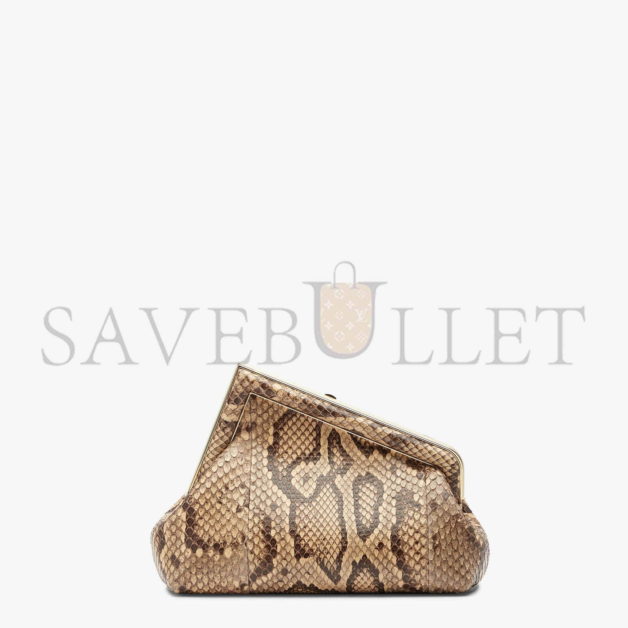 F**di first small - brown python leather bag 8bp129a0zff0c89 (26*18*9.5cm)