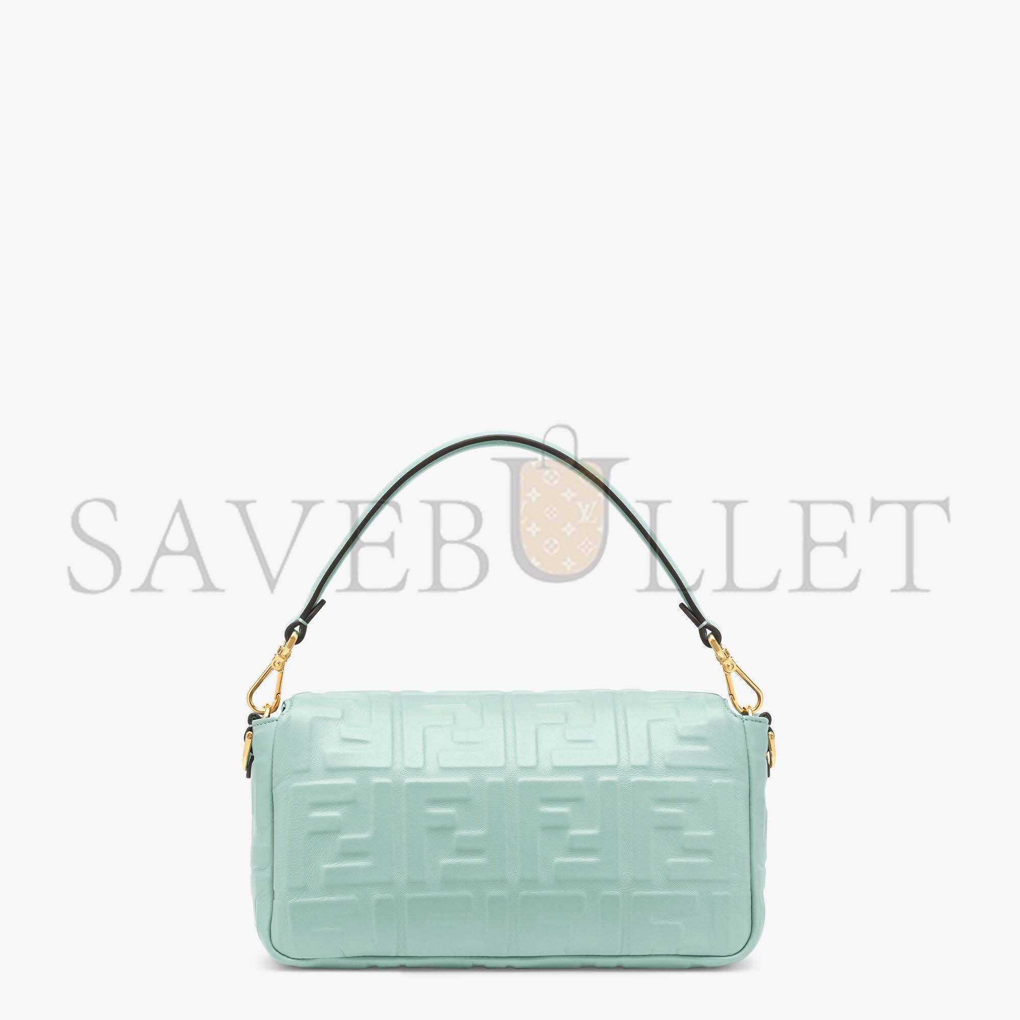 F**di baguette - mint green nappa leather bag 8br600a72vf1iv6 (27*15*6cm)