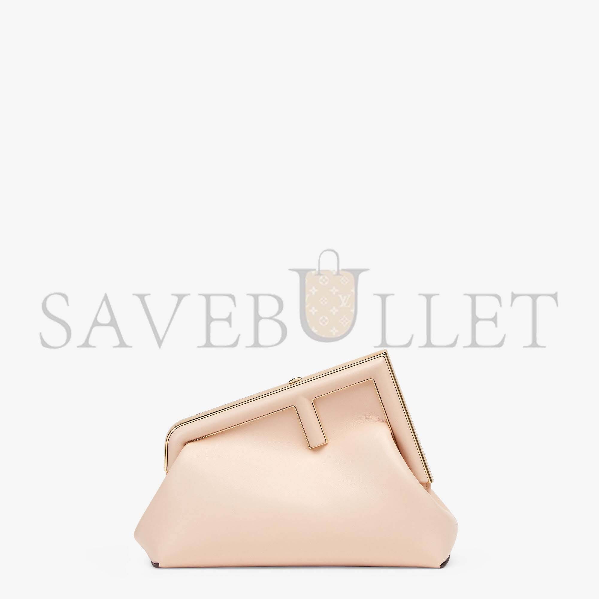 F**di first small - pale pink leather bag 8bp129abvef14n1 (26*18*9.5cm)