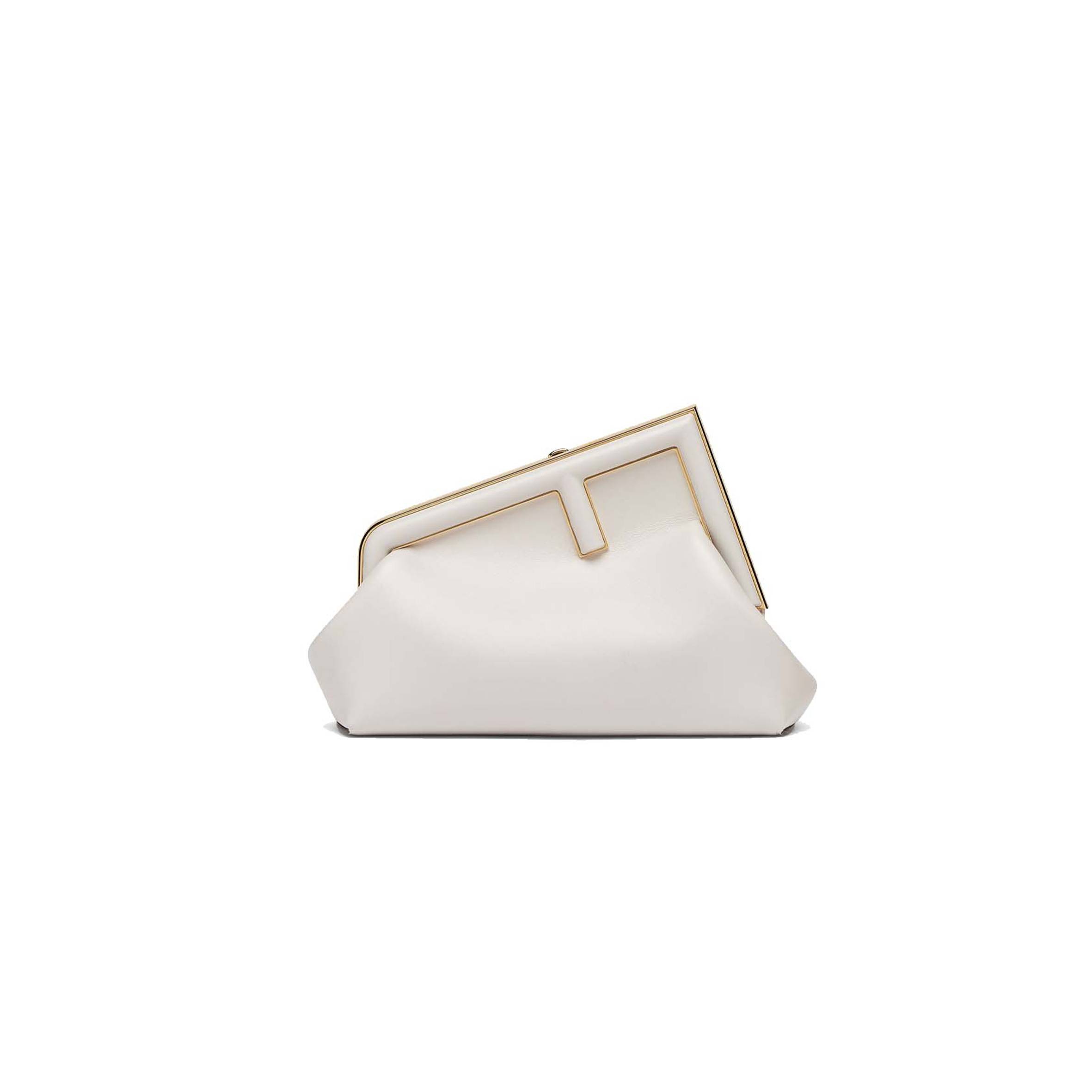 F**di first small - light gray leather bag 8bp129abvef1c76 (26*18*9.5cm)