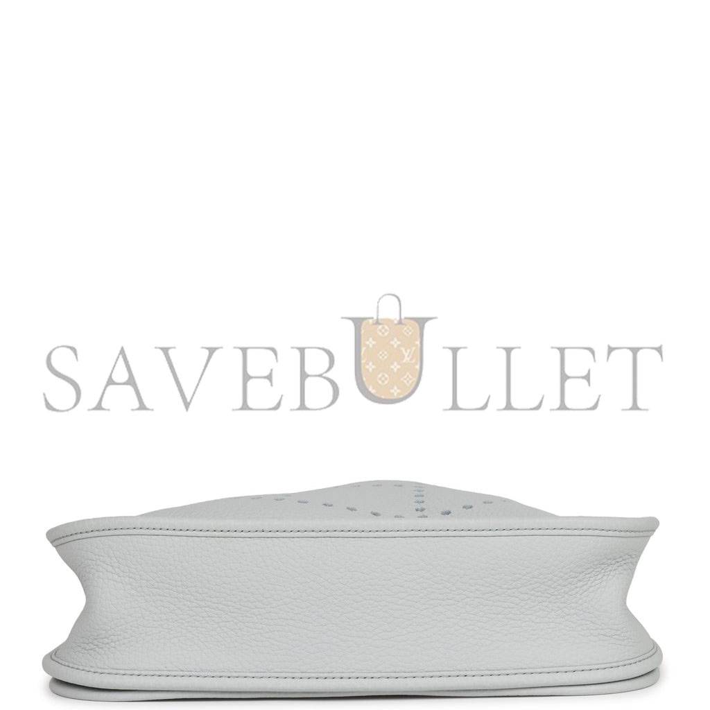 H**mes evelyne iii pm bleu lin clemence gold hardware (29*30*7cm)