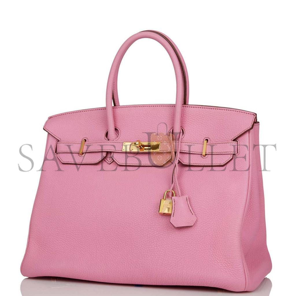 H**mes birkin 35 bubblegum togo gold hardware (35cm)