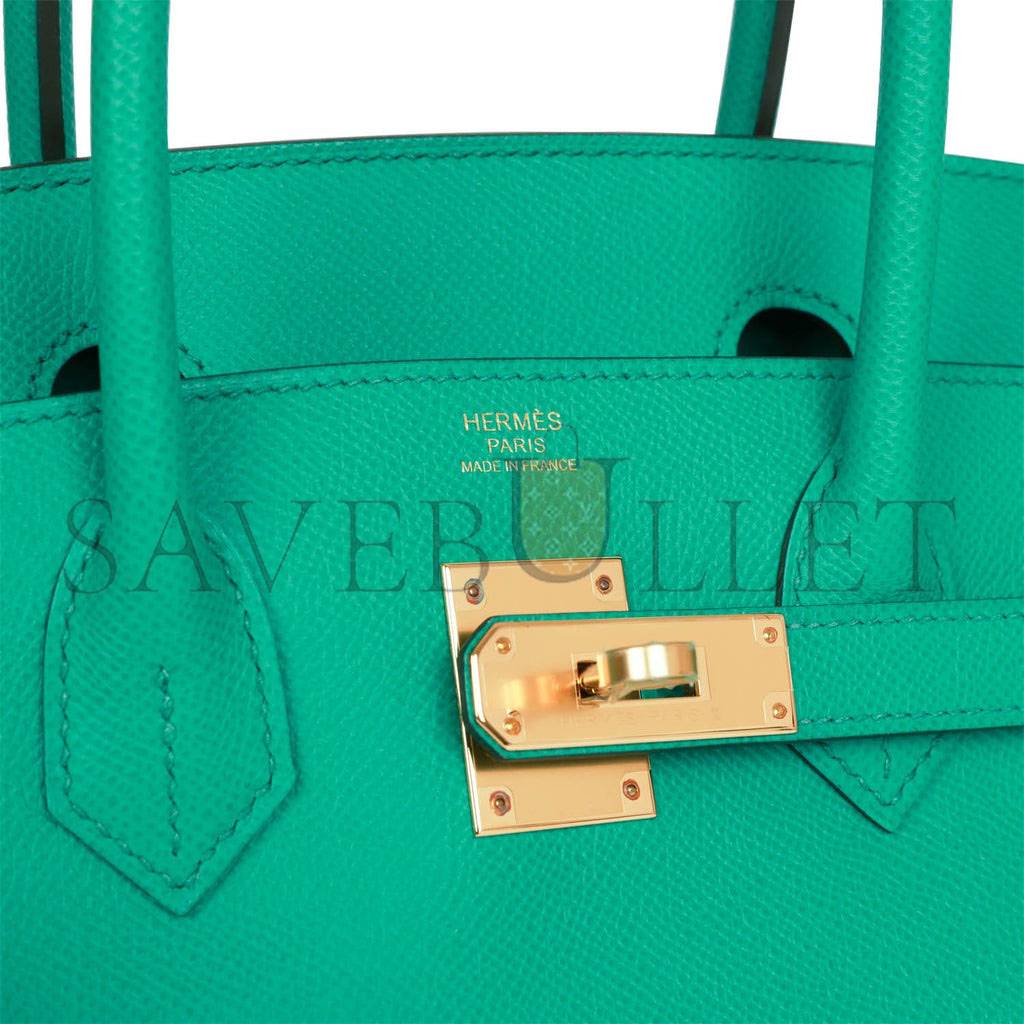 H**mes birkin 30 vert jade epsom gold hardware (30cm)