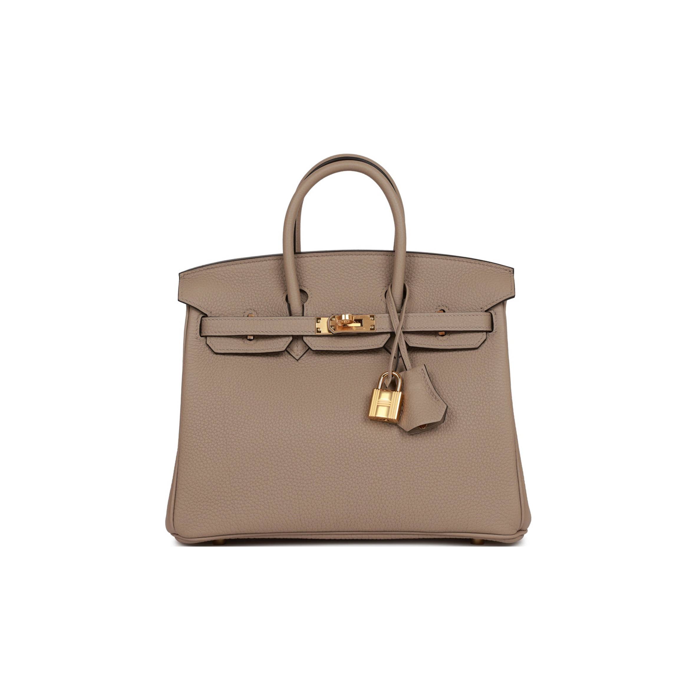 H**mes birkin 25 gris tourterelle togo gold hardware handmade (25cm)