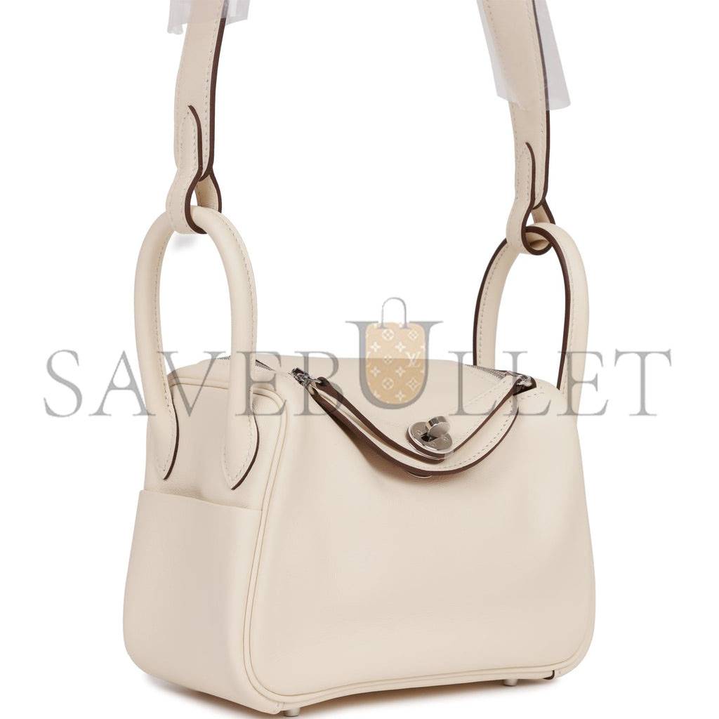 H**mes mini lindy nata verso swift palladium hardware (19*12.5*9)