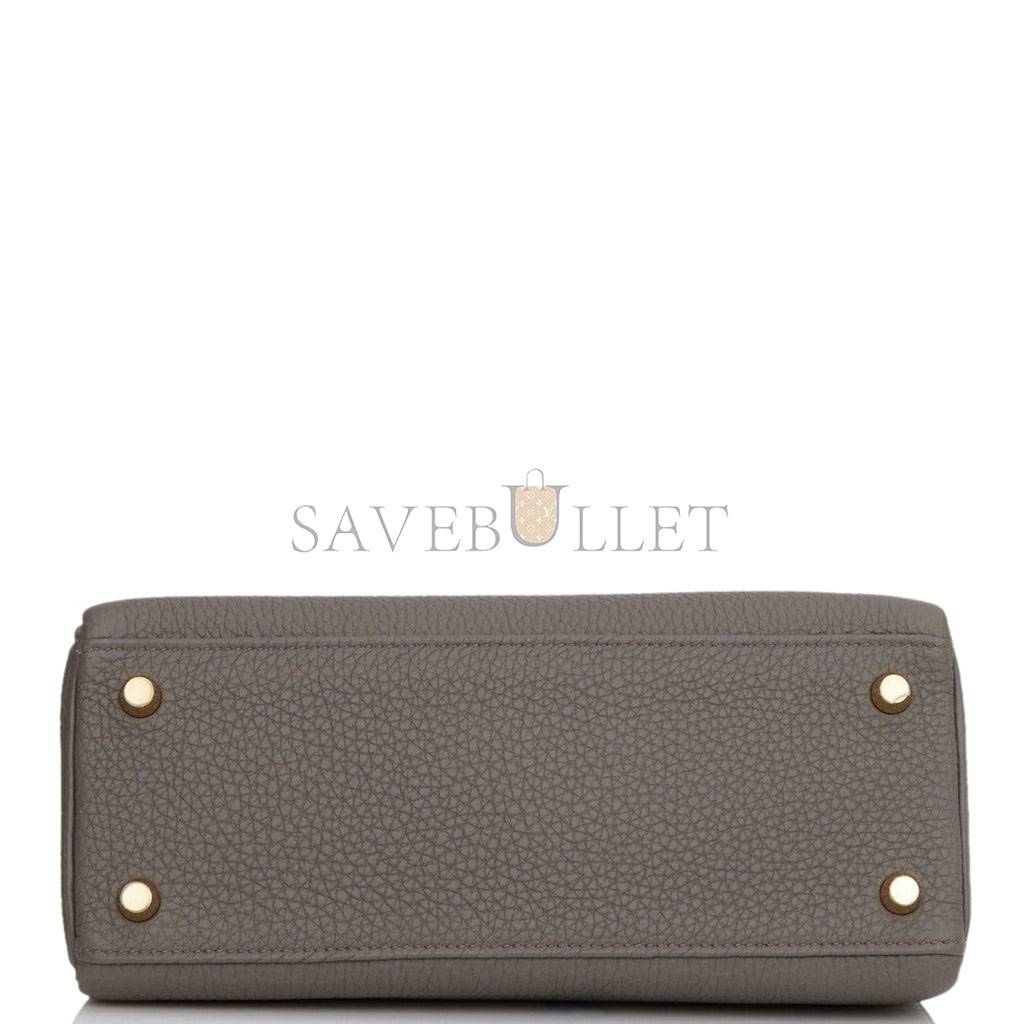 H**mes kelly retourne 25 etain togo gold hardware handmade (25*17*7cm)