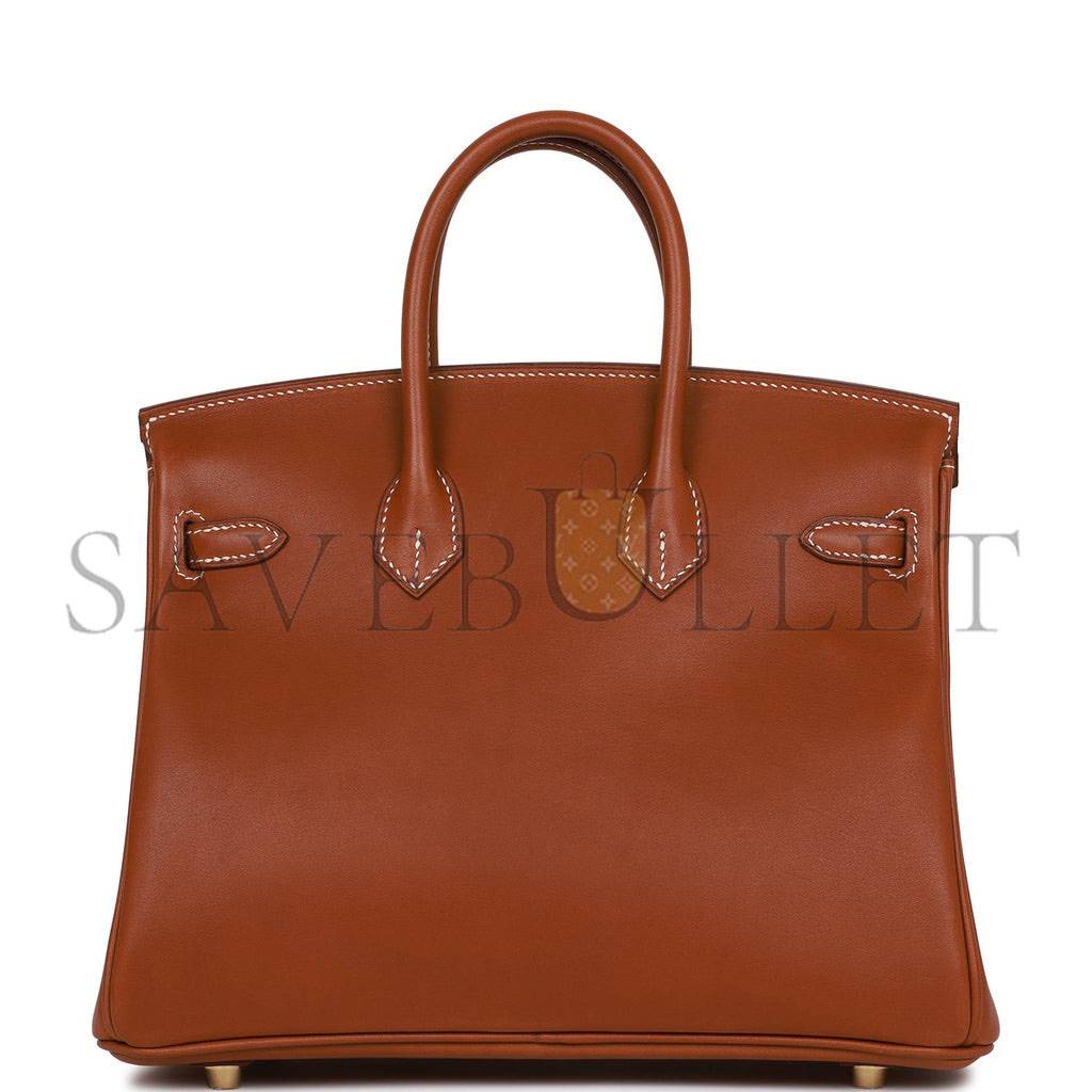 H**mes birkin 25 fauve barenia gold hardware handmade (25cm)