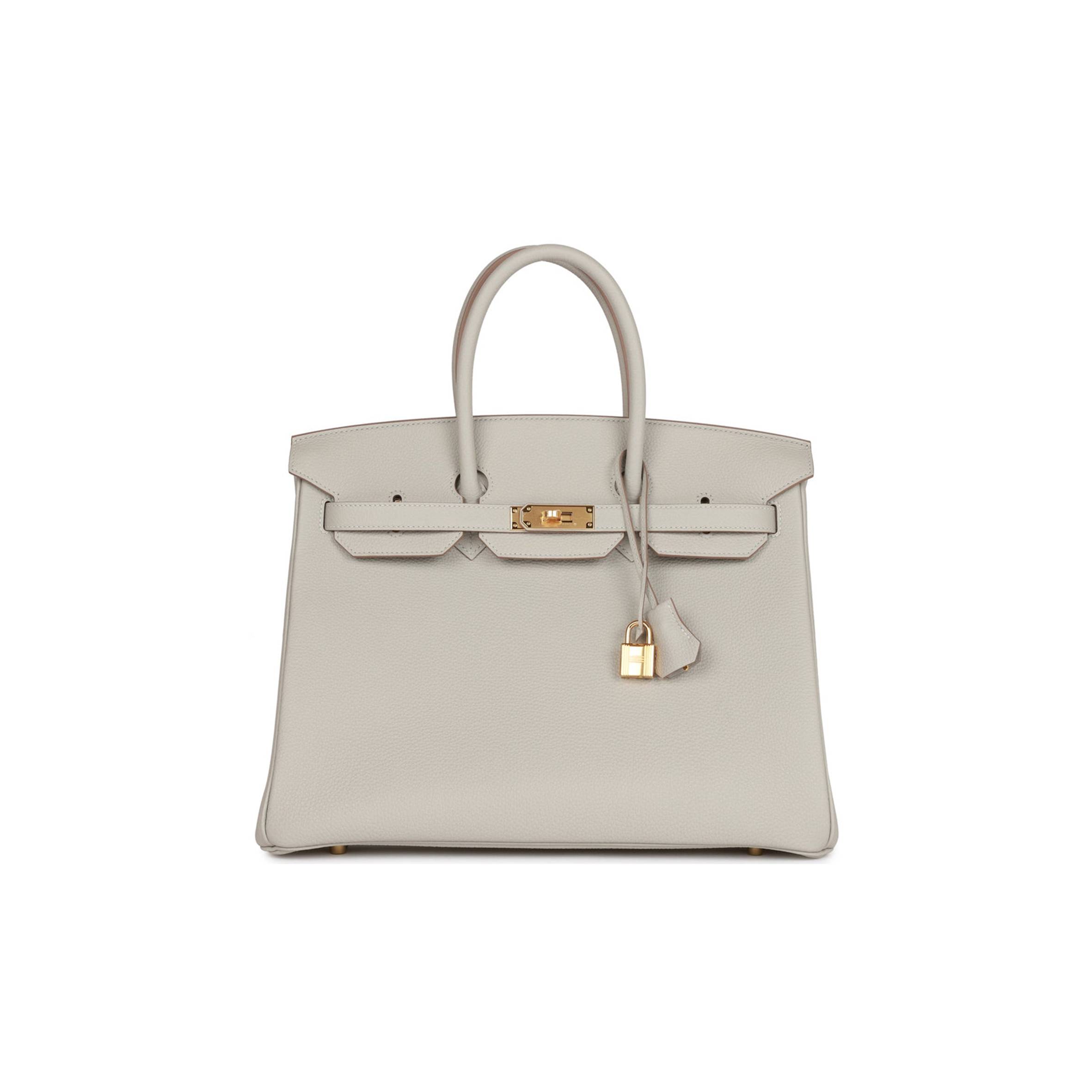 H**mes birkin 35 gris perle togo gold hardware 39891068813406 (35cm)
