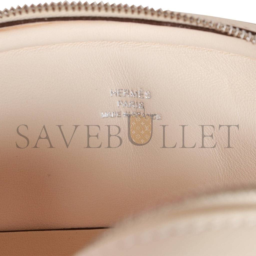 H**mes in-the-loop belt bag nata swift palladium hardware (19cm)