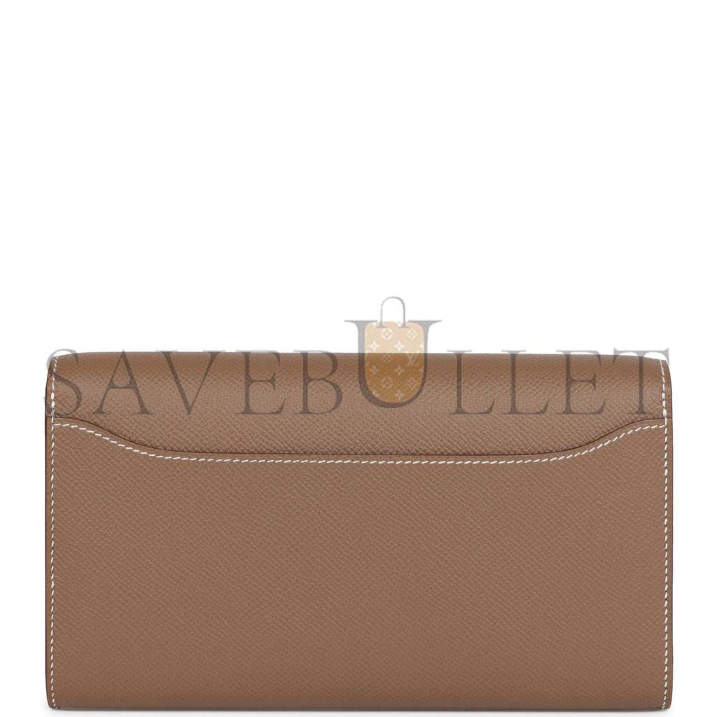 H**mes constance wallet to go etoupe epsom gold hardware (22*11cm)