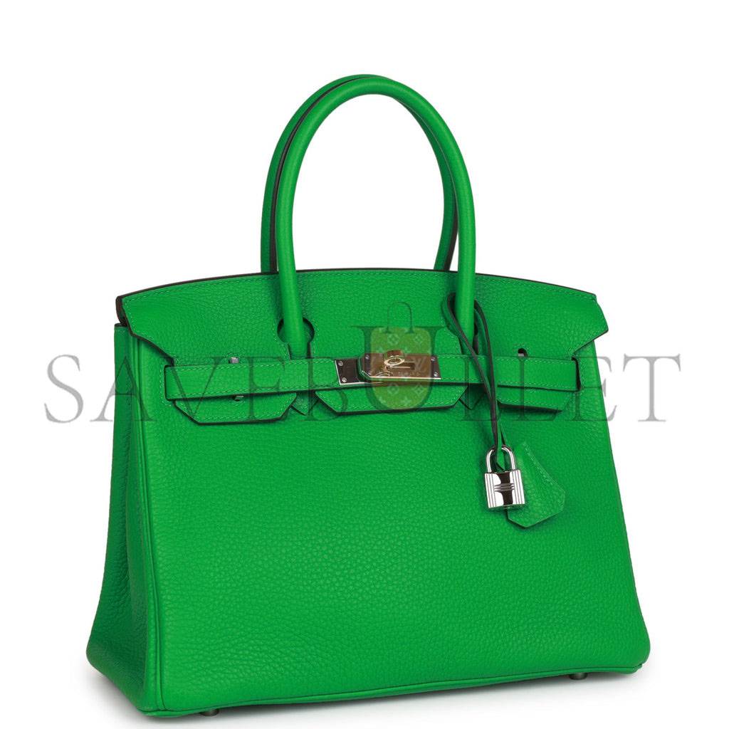 H**mes birkin 30 bambou clemence palladium hardware (30cm)