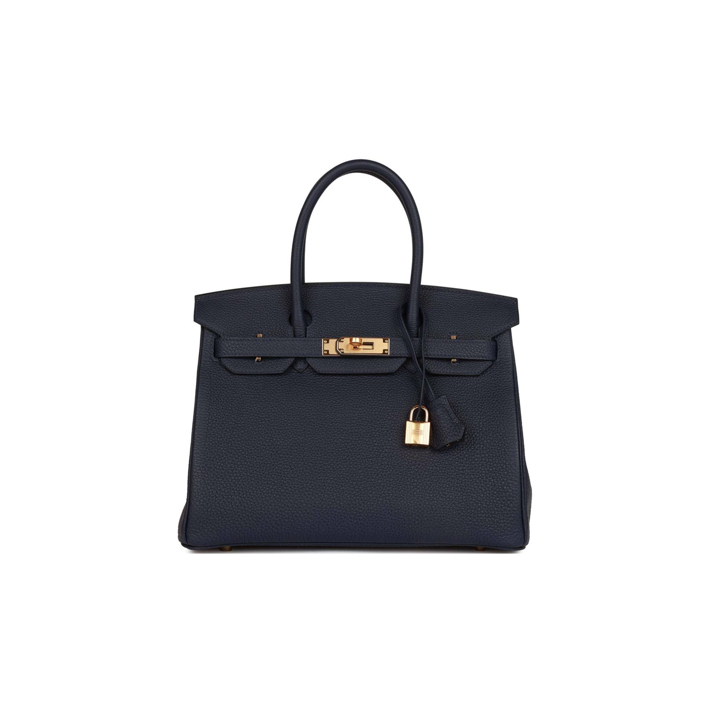 H**mes birkin 30 bleu nuit togo gold hardware (30cm)