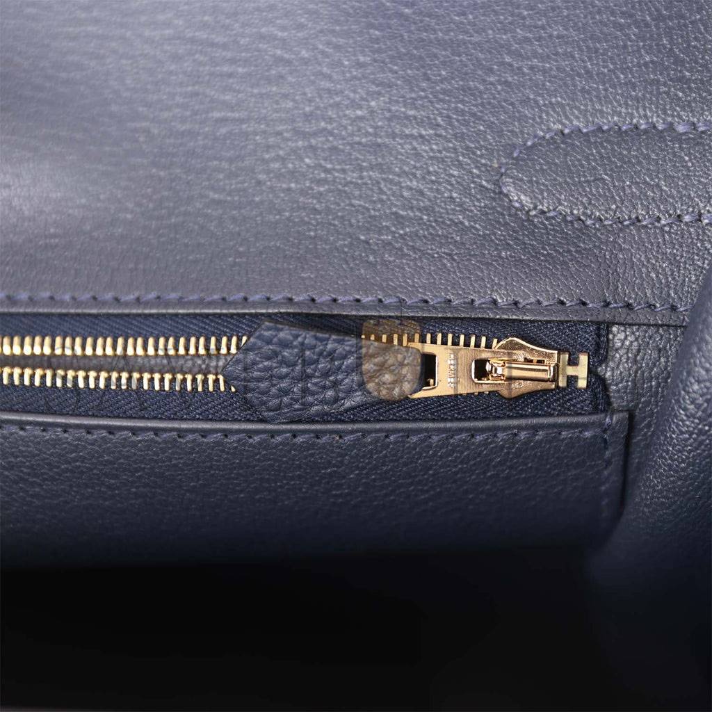 H**mes birkin 30 bleu nuit togo gold hardware (30cm)