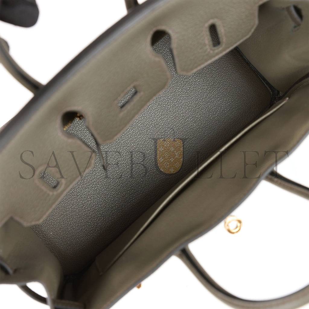 H**mes birkin 25 vert de gris togo gold hardware handmade (25cm)