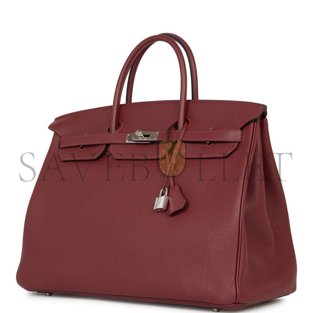 H**mes birkin 40 rouge h togo palladium hardware (40cm)