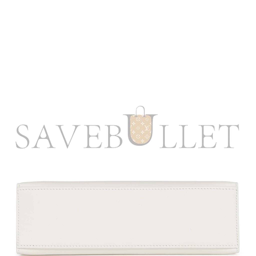 H**mes mini kelly pochette white swift gold hardware (22*14*7cm)