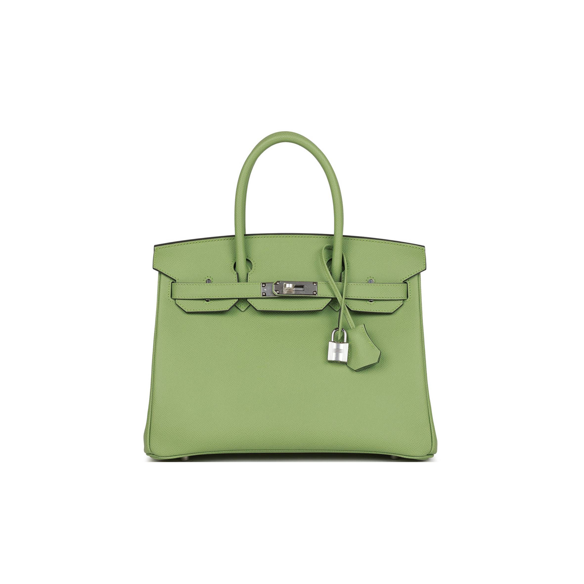 H**mes birkin 30 vert criquet epsom palladium hardware (30cm)