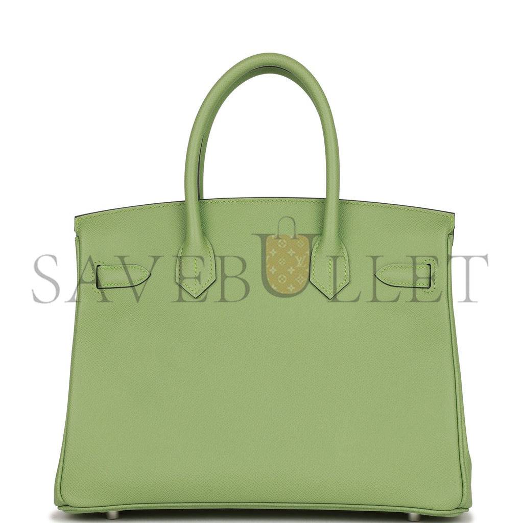 H**mes birkin 30 vert criquet epsom palladium hardware (30cm)