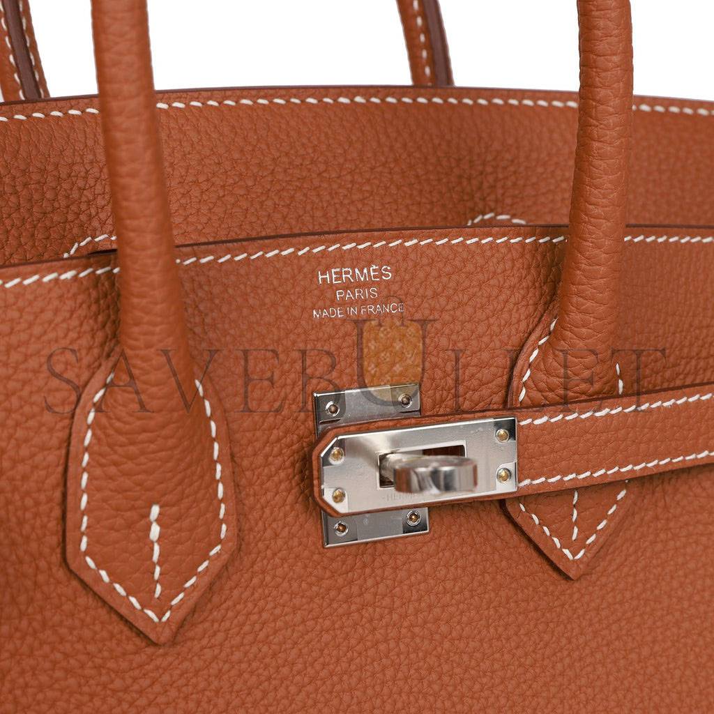 H**mes birkin 25 gold togo palladium hardware handmade (25cm)