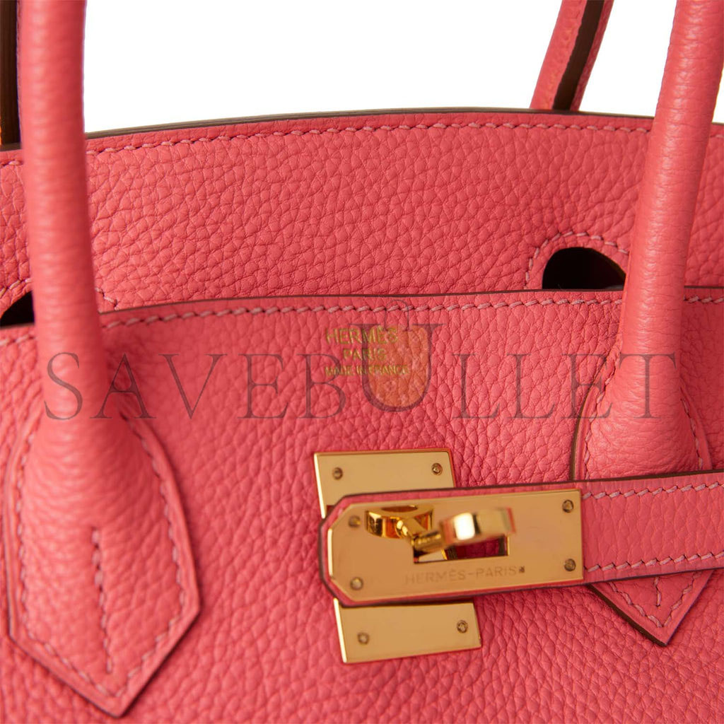 H**mes birkin 30 rose lipstick togo gold hardware (30cm)