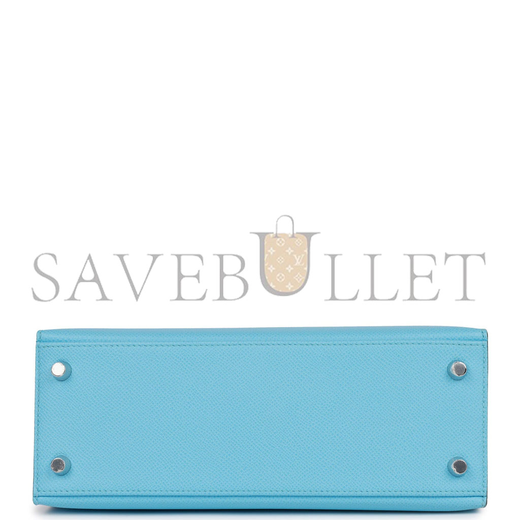 H**mes kelly sellier 25 celeste epsom palladium hardware (25*17*7cm)