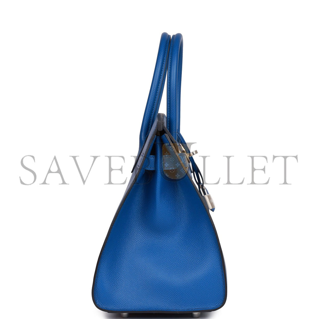 H**mes birkin sellier 30 bleu france epsom palladium hardware 39822089420894 (30cm)