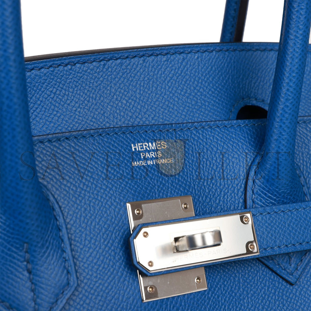 H**mes birkin sellier 30 bleu france epsom palladium hardware 39822089420894 (30cm)