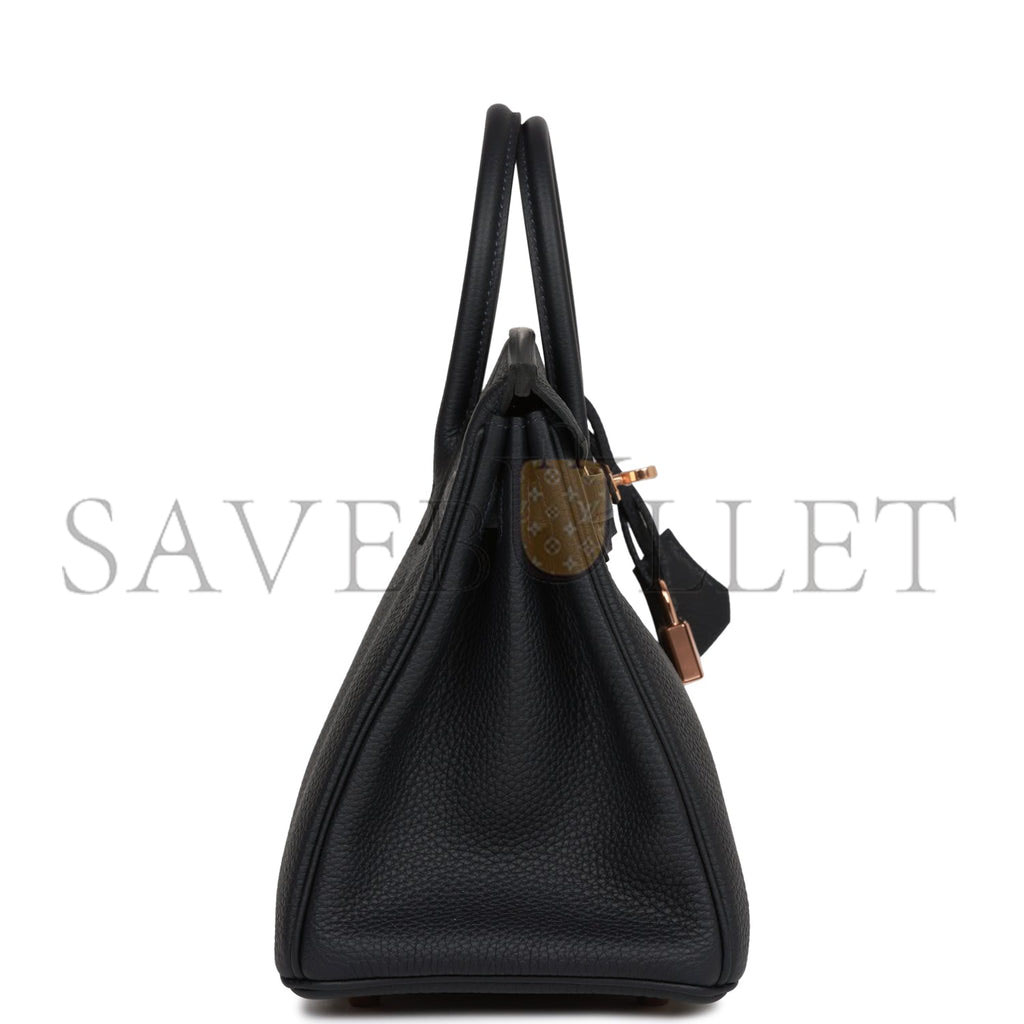 H**mes birkin 25 bleu saphir lizard palladium hardware handmade (25*19*12.cm)