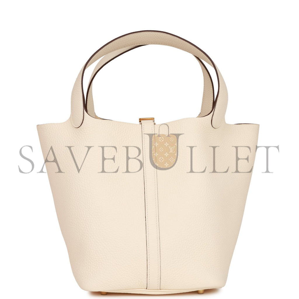 H**mes picotin lock 22 nata clemence gold hardware (22*21*18cm)