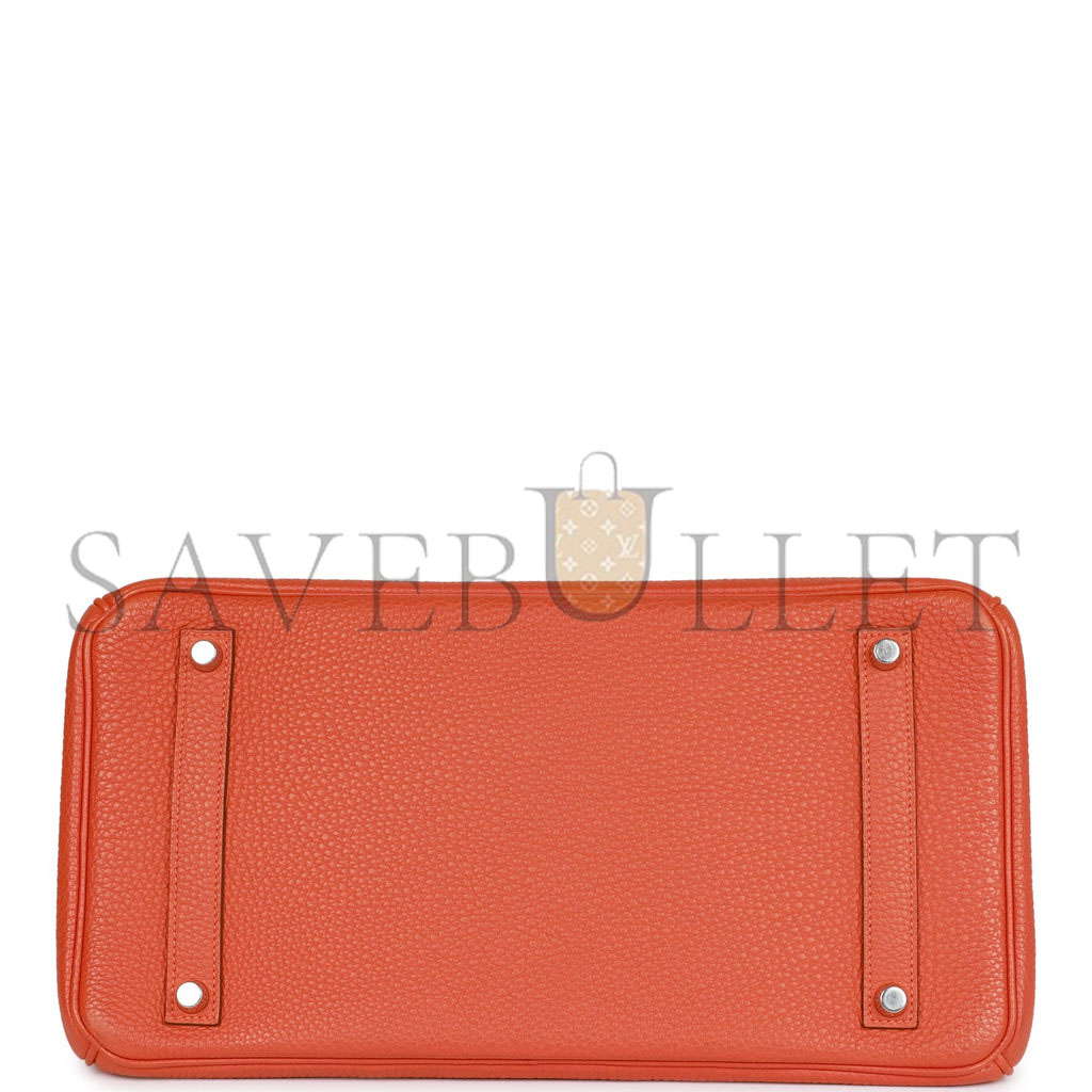 H**mes birkin 35 orange h clemence palladium hardware (35cm)