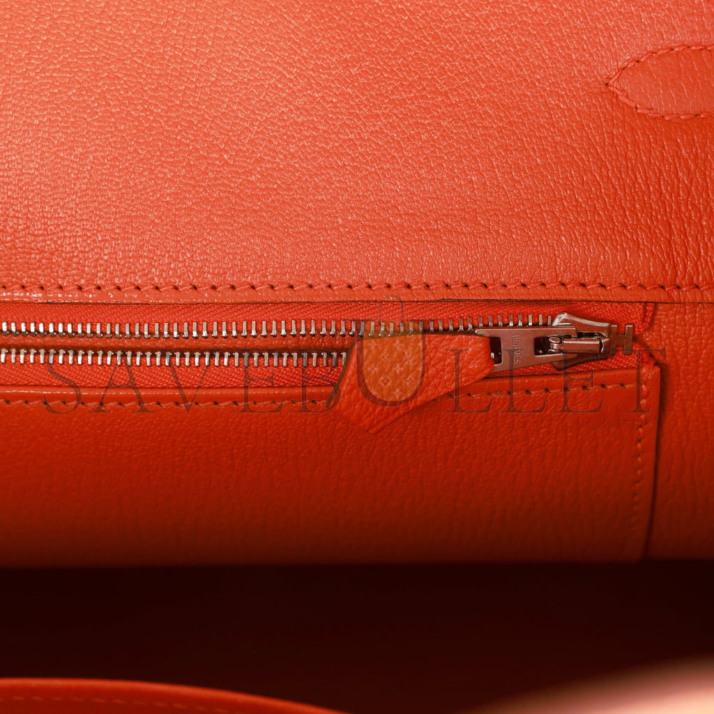 H**mes birkin 35 orange h clemence palladium hardware (35cm)